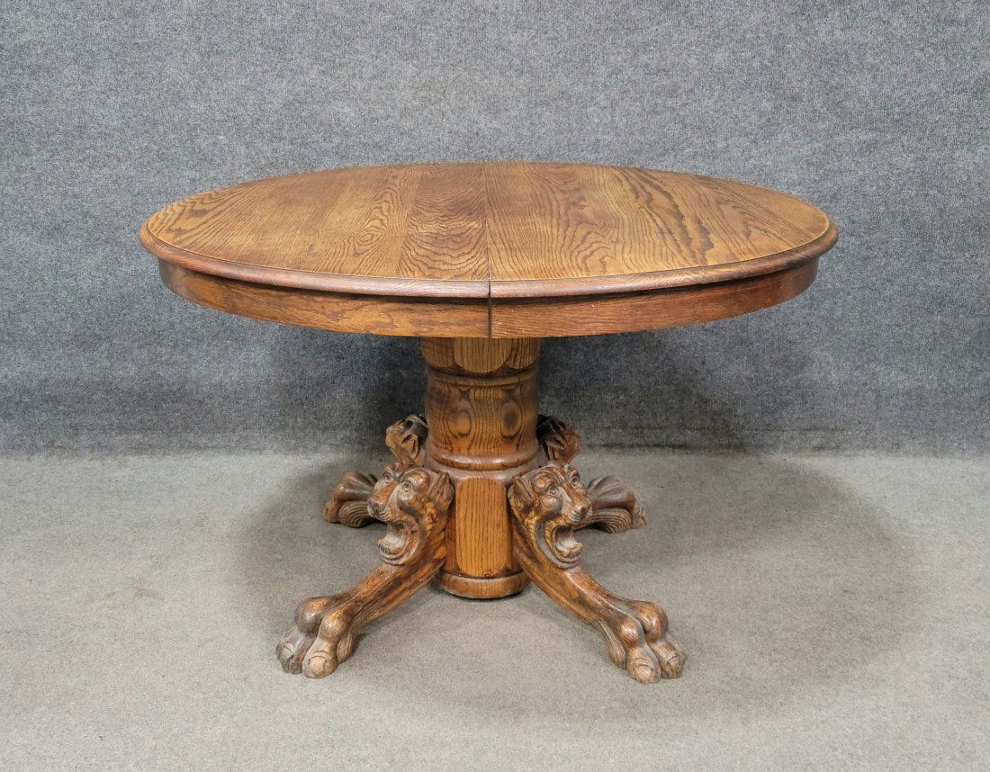 Oak Dining Room Table (1 of 5)