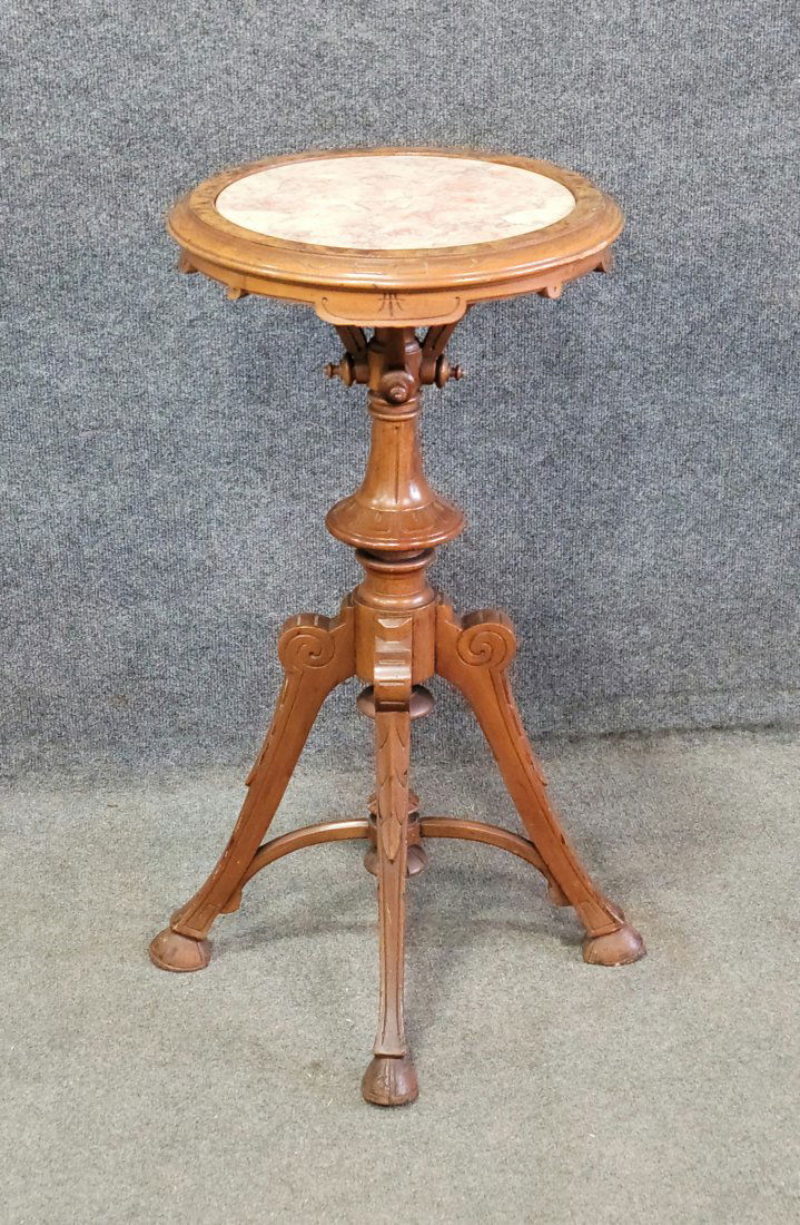 Antique Marble Top Victorian Stand (1 of 3)