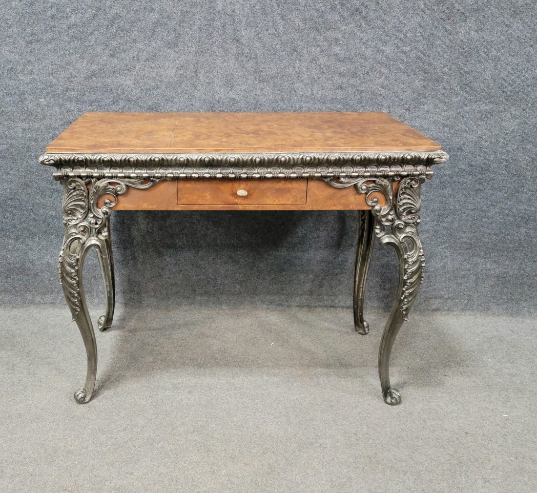 Burl Walnut Game Table (1 of 6)