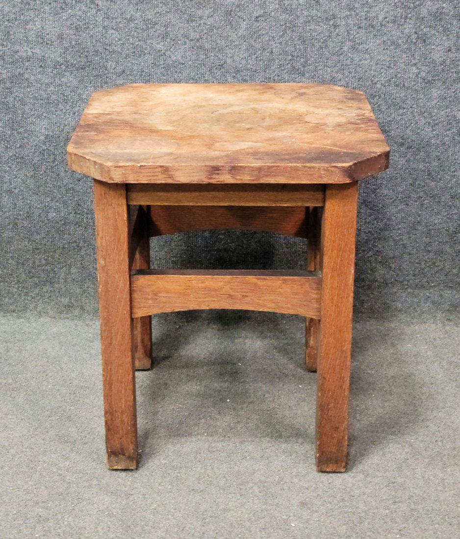 Mission Oak Taboret In The Manner Of Stickley (1 of 4)