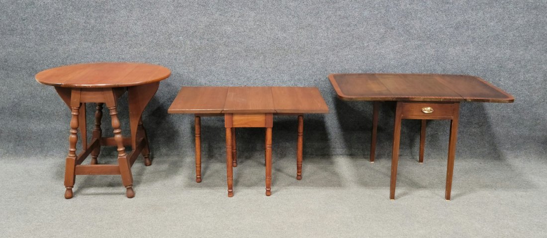 3 Antique Tables: -