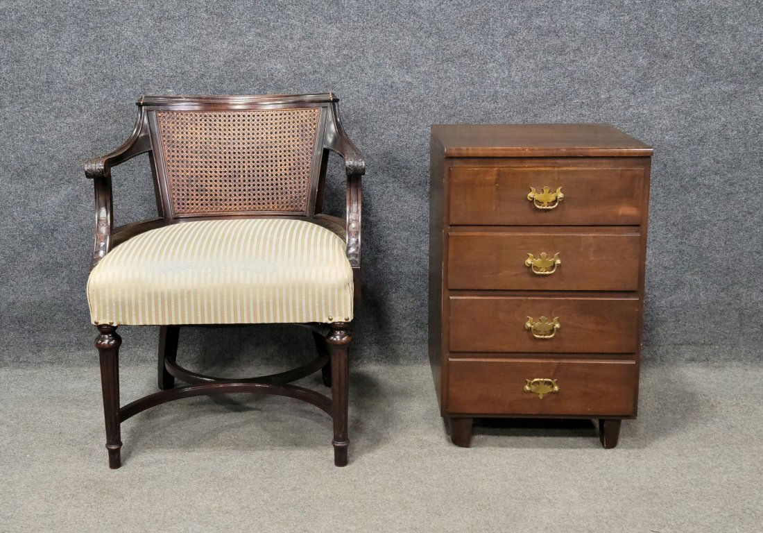 Chair And 4 Drawer Nightstand (1 of 3)