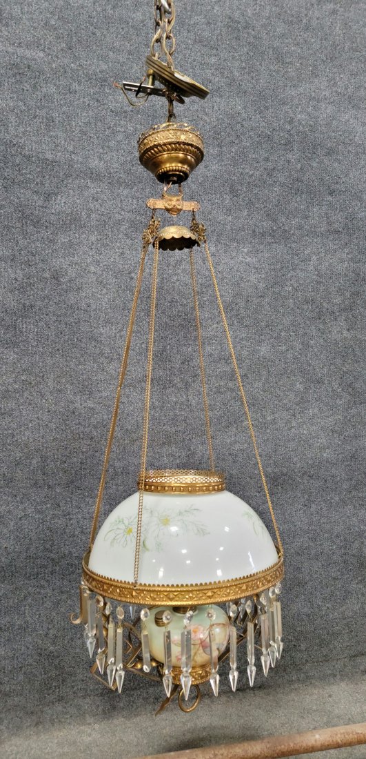 Victorian Chandelier: 42"H, 17"W, 14"D