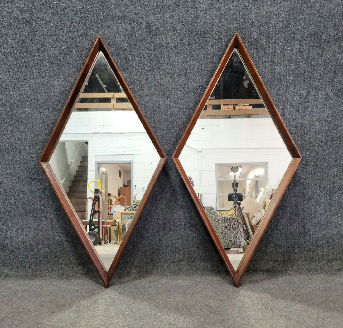 Pair Of Mid Century Modern Mirrors (1 of 2)
