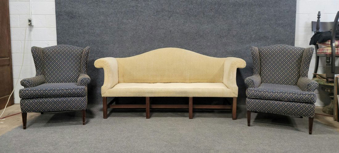 CW Kittinger Sofa And Pair Of Wing Back Chairs (1 of 4)