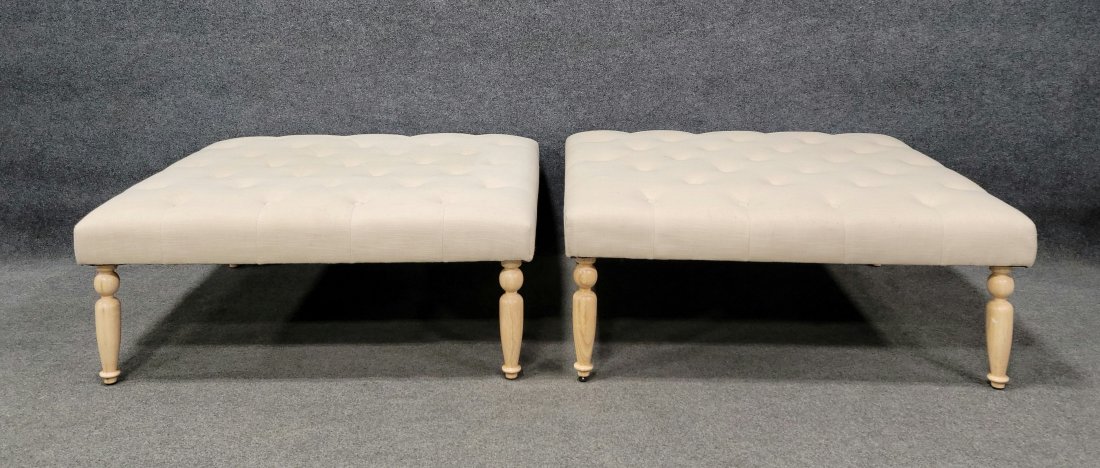 Pair Of Large Ottomans (1 of 4)