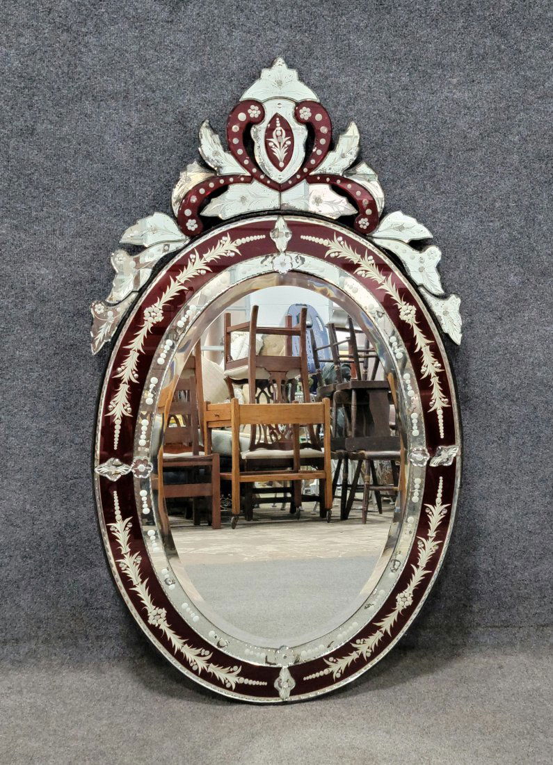 Large Venetian Mirror (1 of 4)