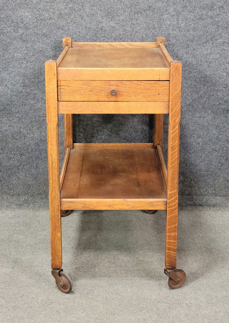 Mission Oak Bar Cart (1 of 6)