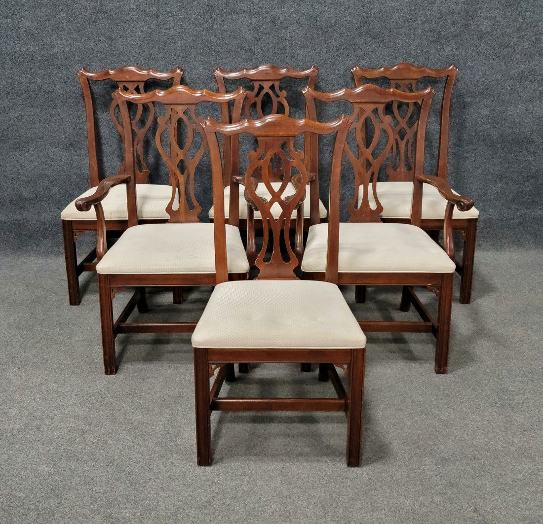 6 Chippendale Chairs (1 of 3)