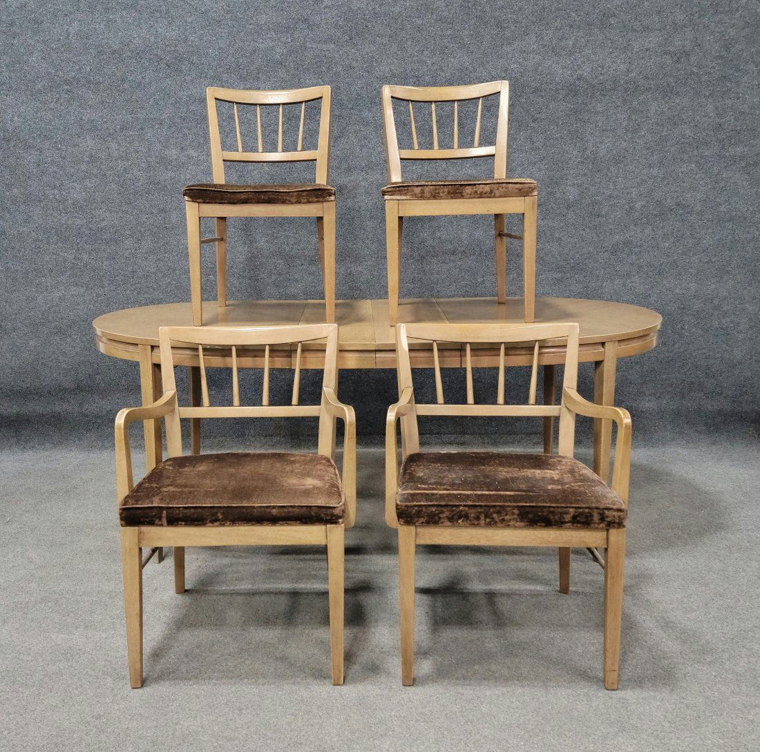 5 Piece American Of Martinsville Mid Century Dining Room Set With 2 Table Leaves (1 of 8)