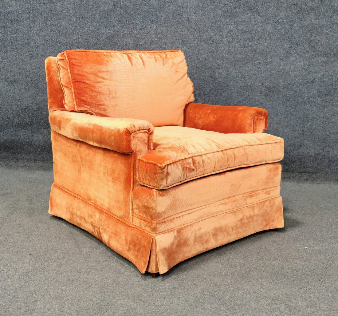 Ethan Allen Club Chair: 30.50"H, 35"W, 35"D, 18"SH