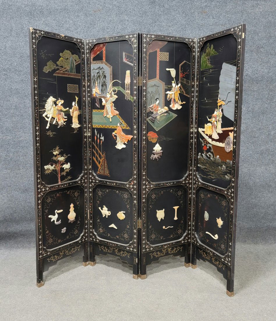 4 Panel Oriental Screen (1 of 4)