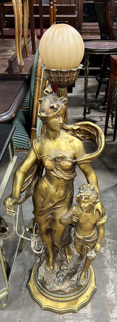 Large Figural French Lamp (1 of 1)