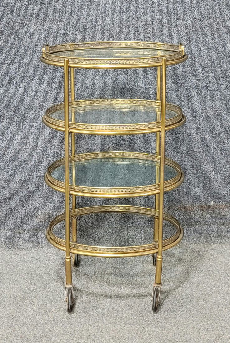 4 Tier Brass Cart (1 of 4)
