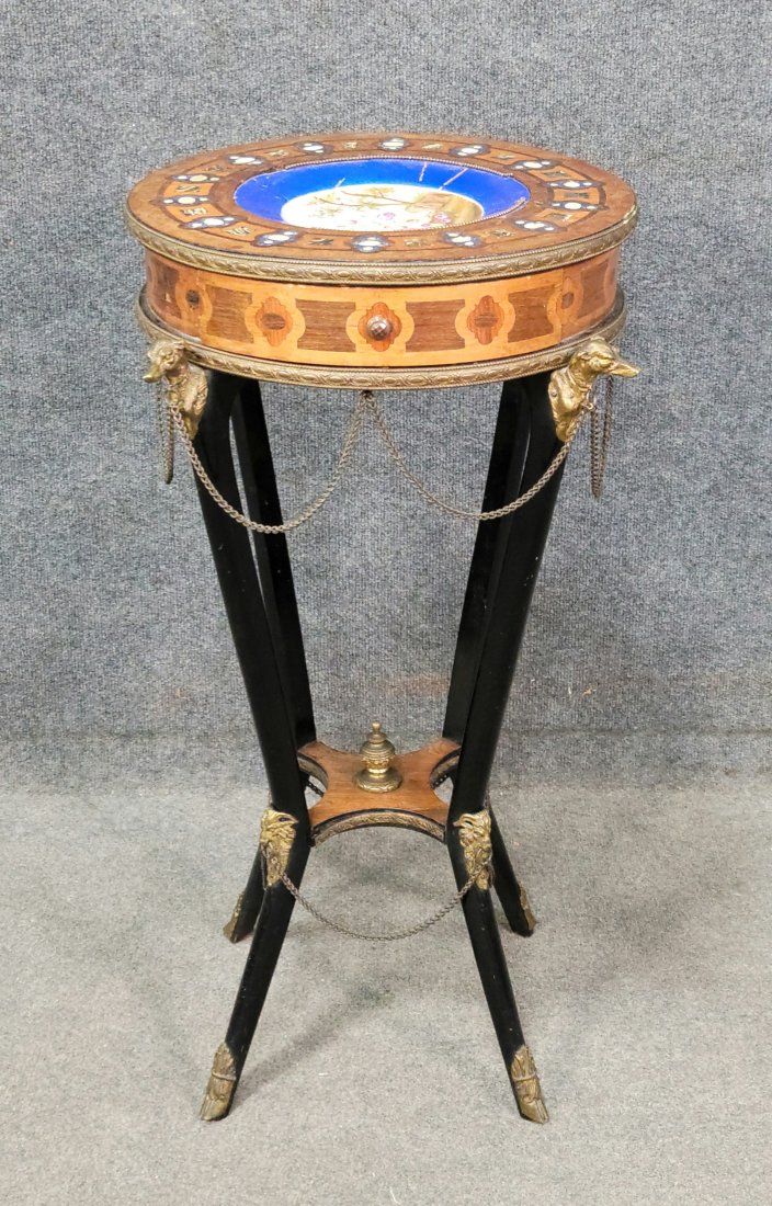 Antique Russian Table: 31"H, 21"W, 21"D