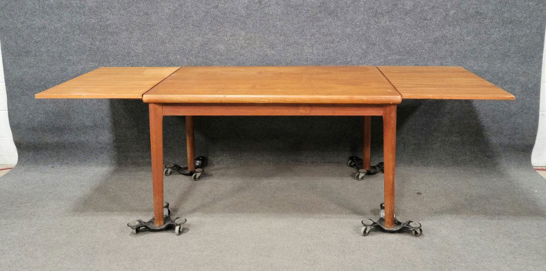 Made In Denmark Mid Century Dining Room Table With Extensions (1 of 5)