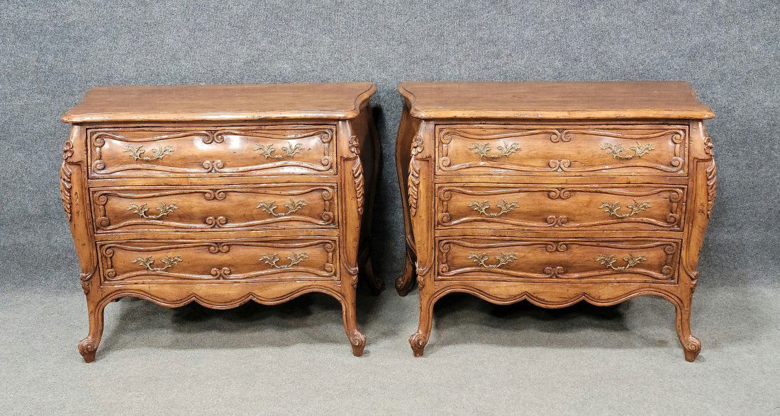 Pair Of French Commodes: 32"H, 41"W, 21"D
