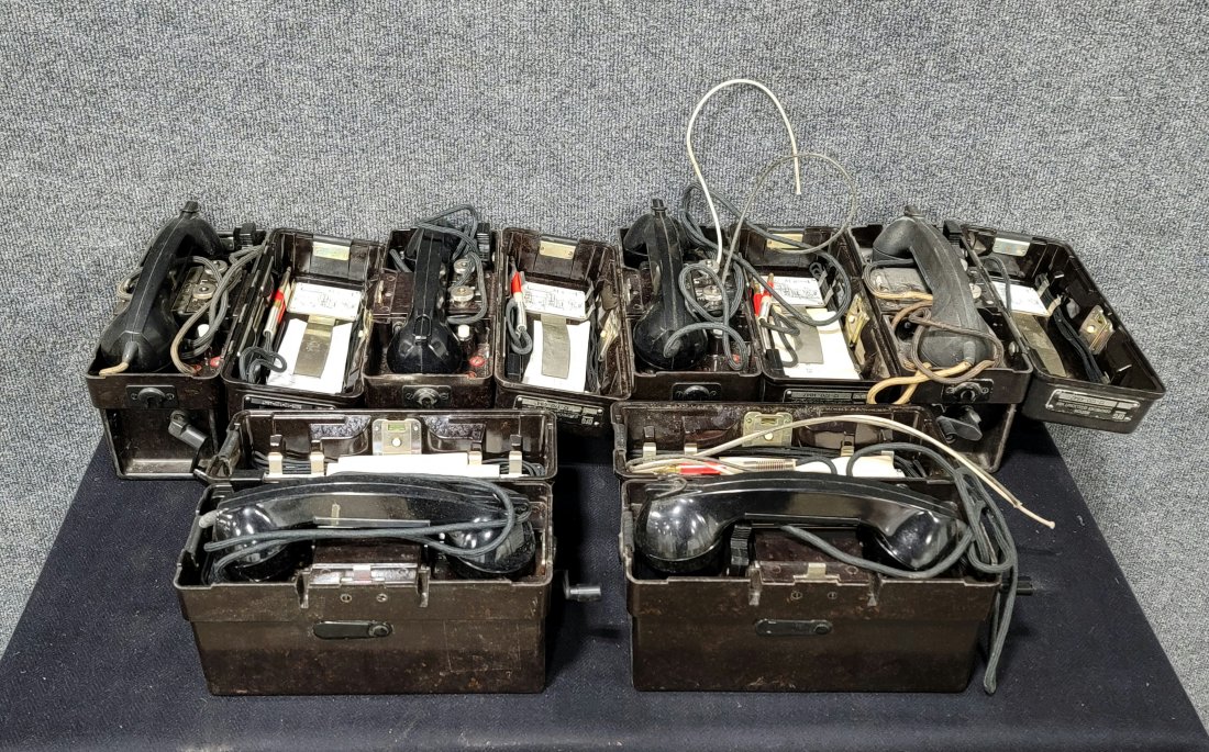 6 German Military Field Phones (1 of 8)