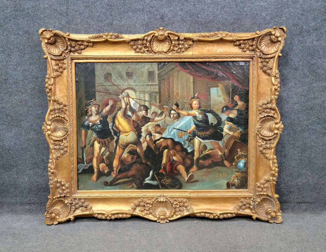 Painting In Large Gold Leaf Frame (1 of 6)