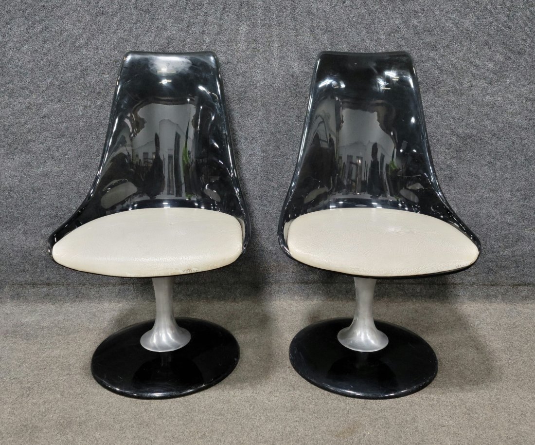 Pair Of Lucite Swivel Chairs (1 of 5)