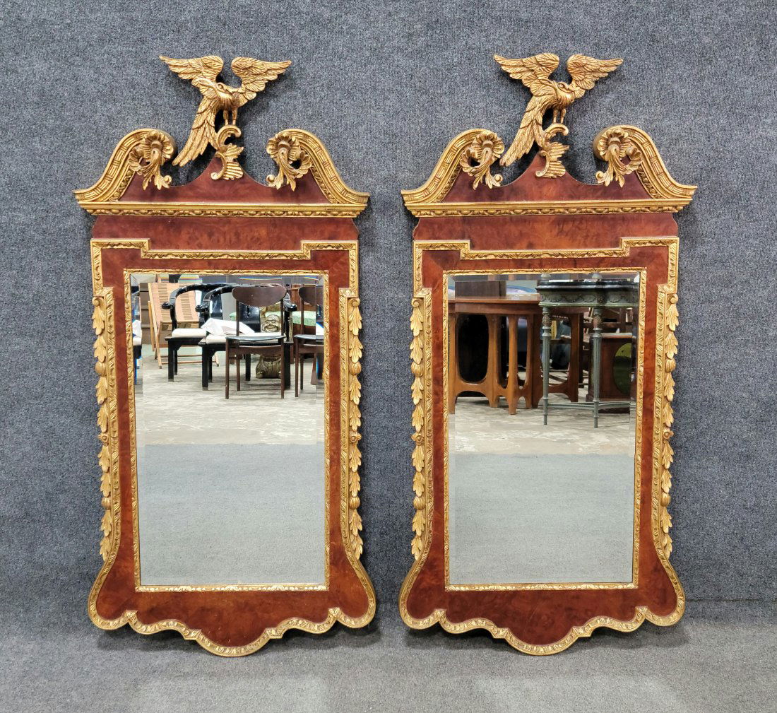 Pair Of La Barge Gilt Federal Mirrors (1 of 6)