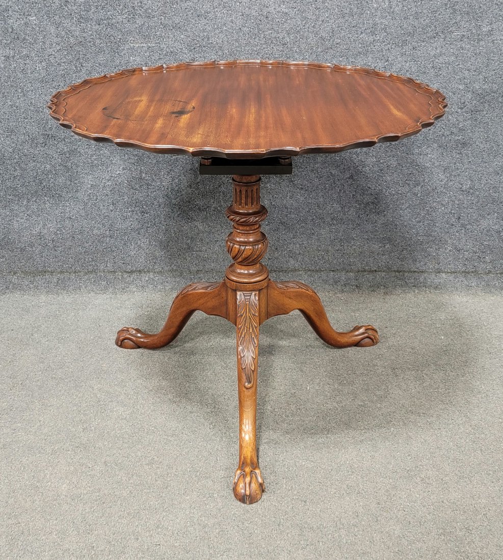 Mahogany Bird Cage Table (1 of 4)