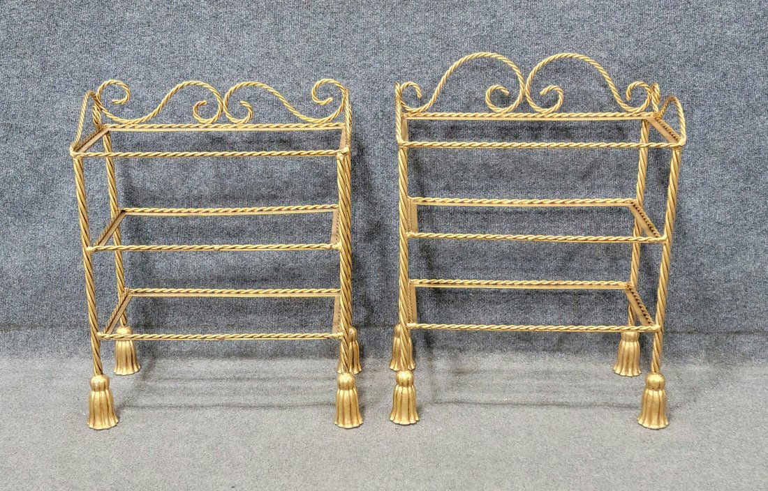 Pair Of Italian Hanging Shelves (No Glass) (1 of 3)