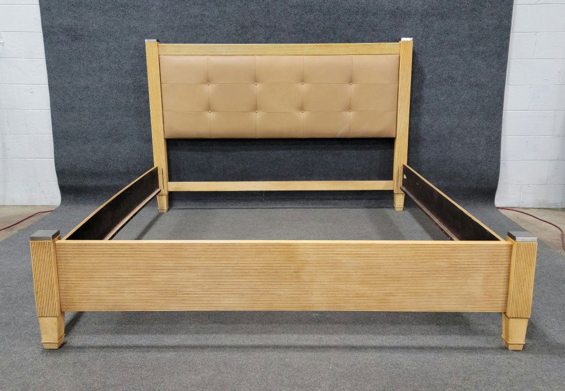 King Sized Leather Bed (1 of 4)