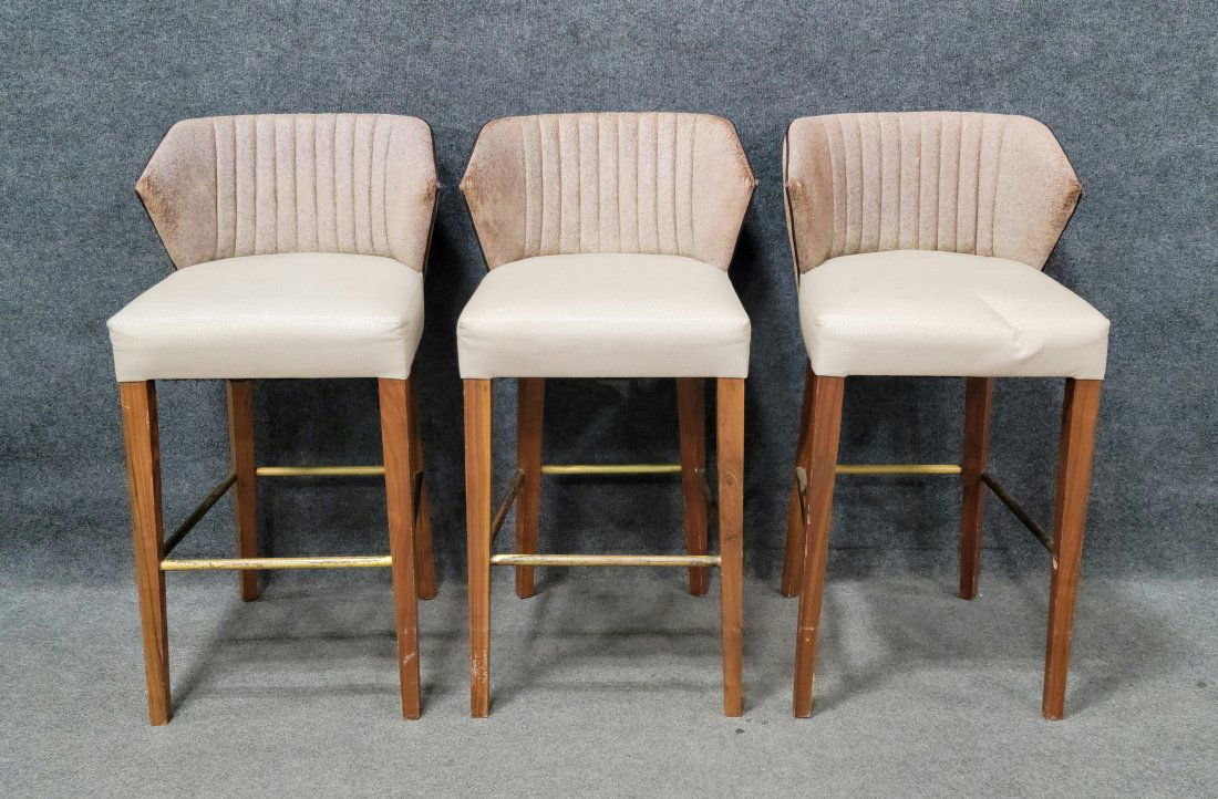 3 Upholstered Stools (1 of 3)