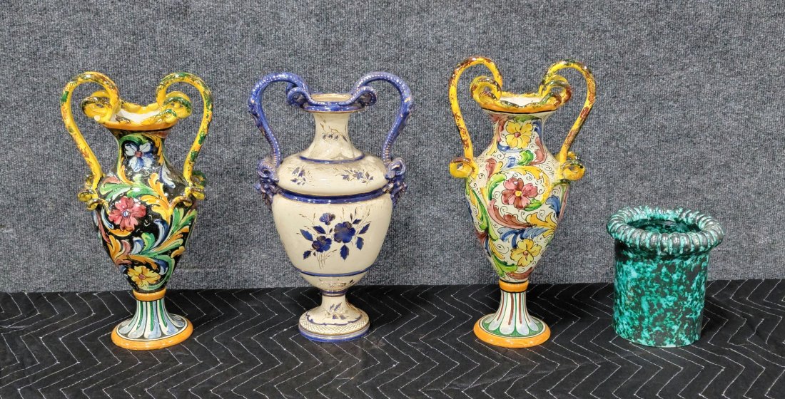4 Pieces Of Glassware: -