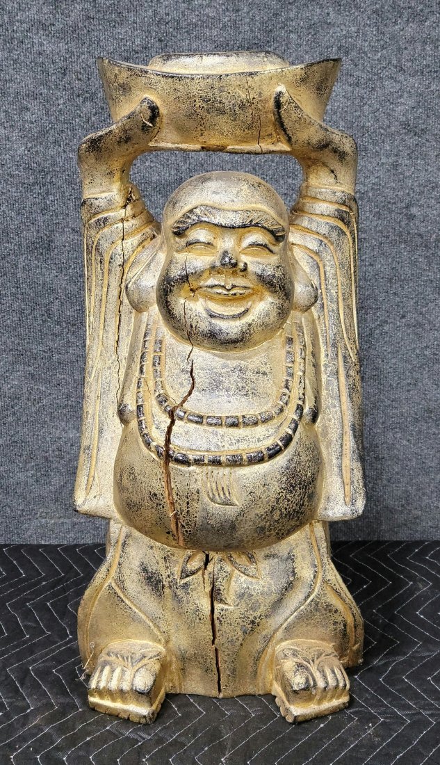 Buddhist Figure: 25"H, 12"W, 11"D