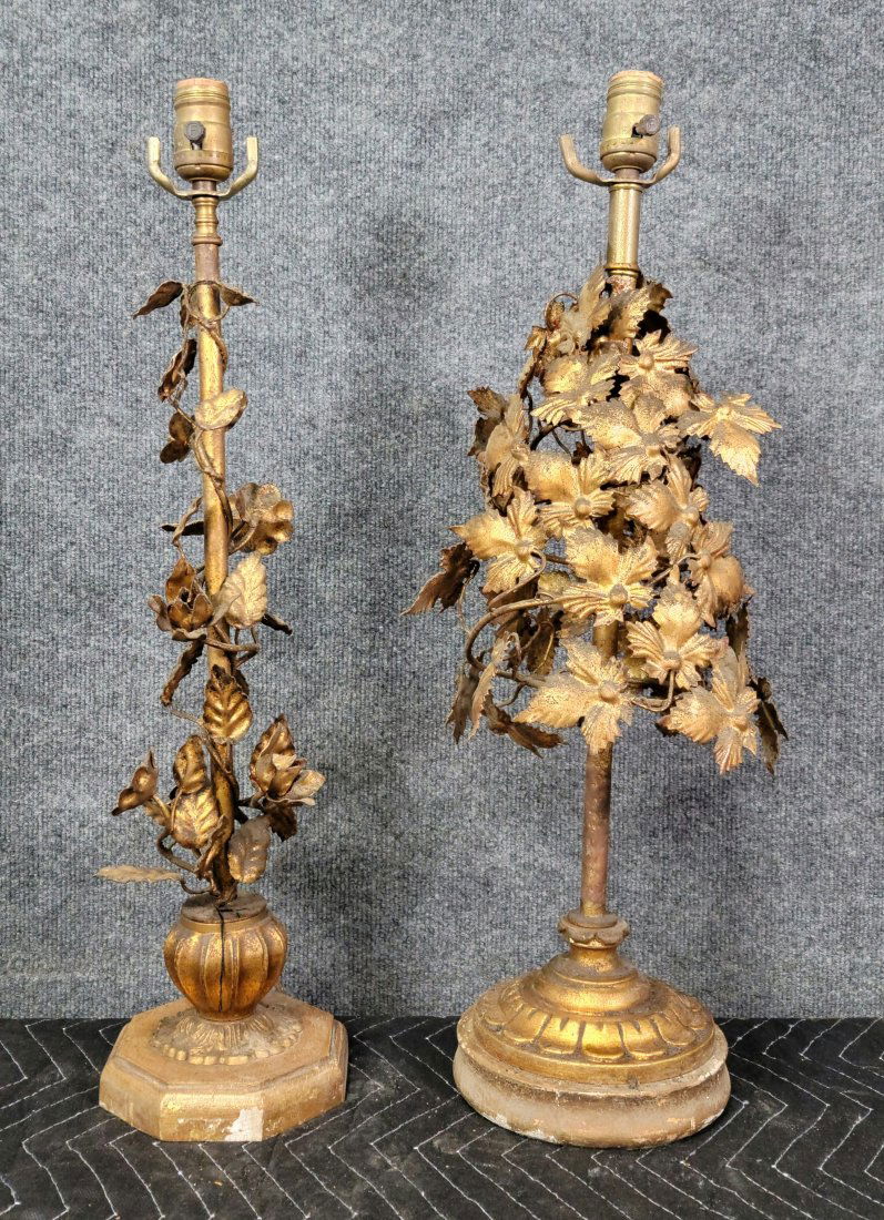 Pair Of Leaf Lamps (1 of 1)