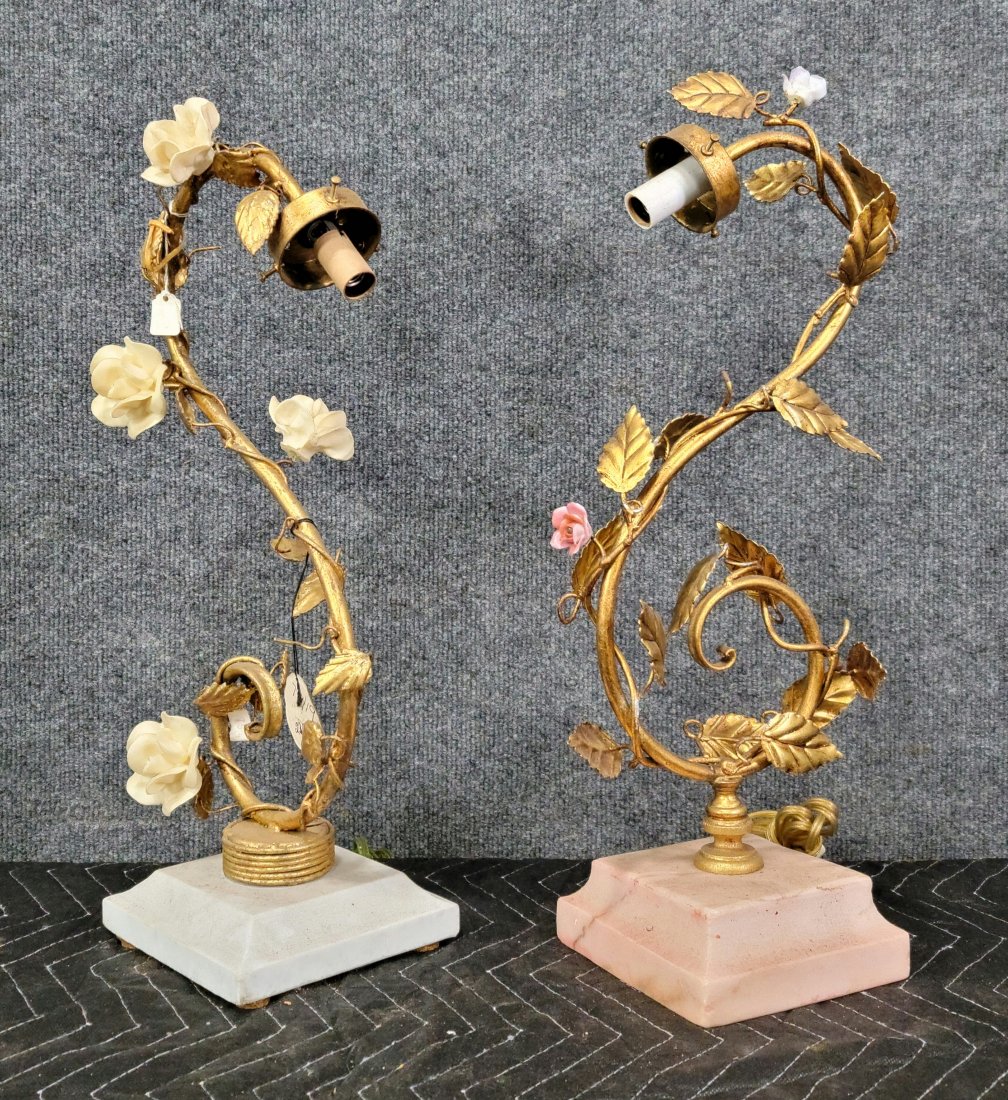 Pair Of Lamps: -