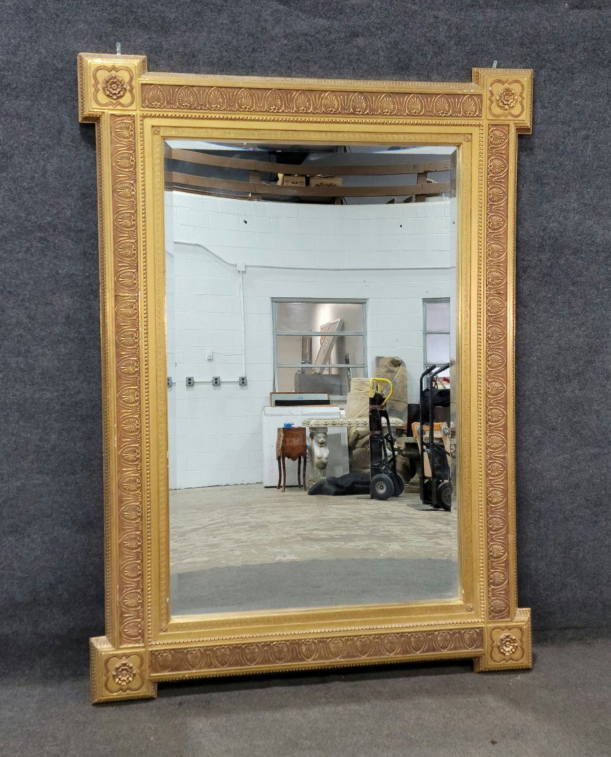 Large Gold Leaf Mirror (1 of 4)