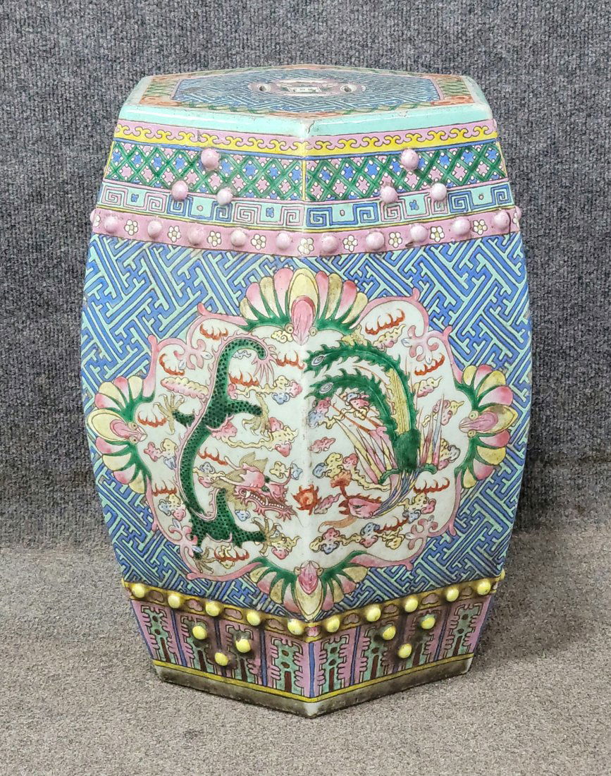Chinese Porcelain Garden Stool (1 of 4)
