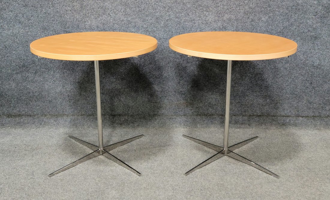 Pair Of Mid Century Modern Bernhardt Tables: 18"H, 14"D