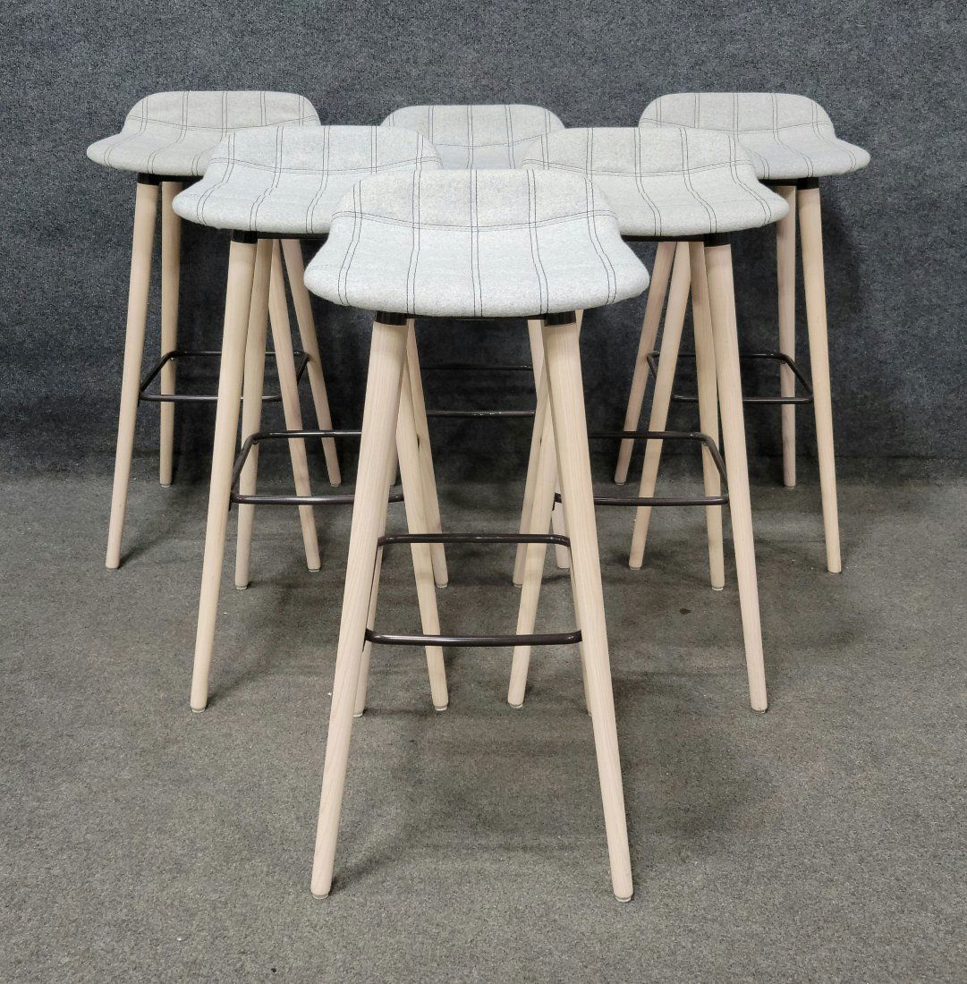 6 Offecct Mid Century Barstools (1 of 4)