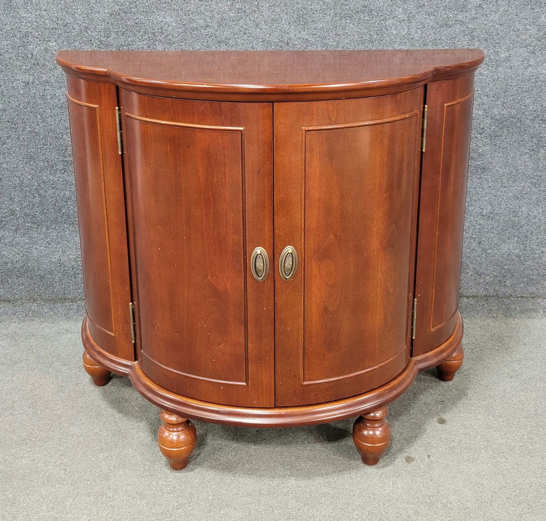 Bombay Demi Lune Commode: 32.50"H, 37.50"W, 18"D