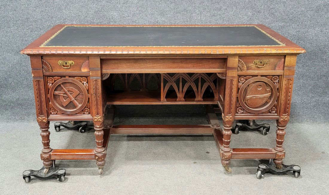 Victorian Desk In The Manner Of Herter Brothers (1 of 7)