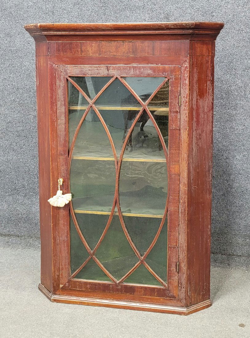 19th Century Antique Hanging Corner Cabinet (1 of 3)