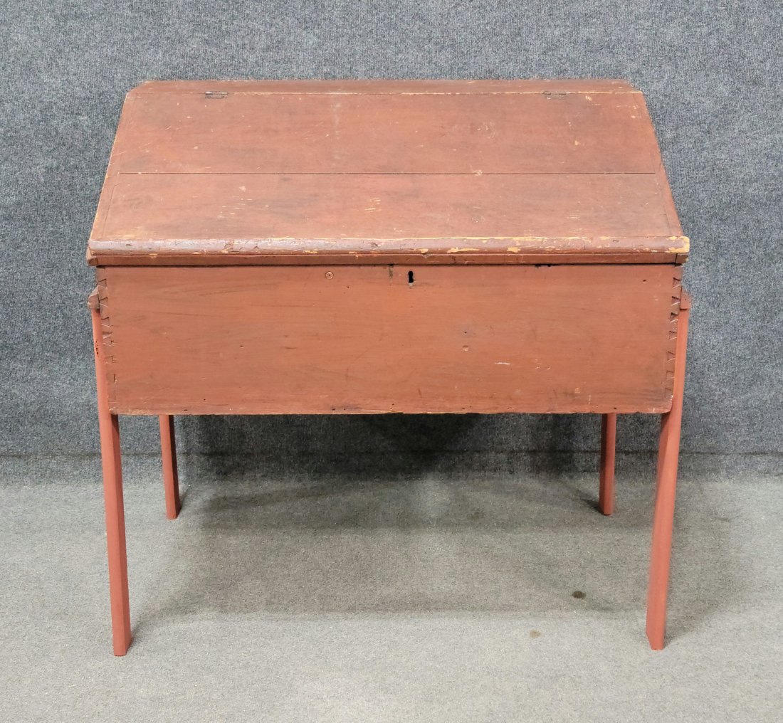Antique Country Painted Desk: 35"H, 37"W, 24"D