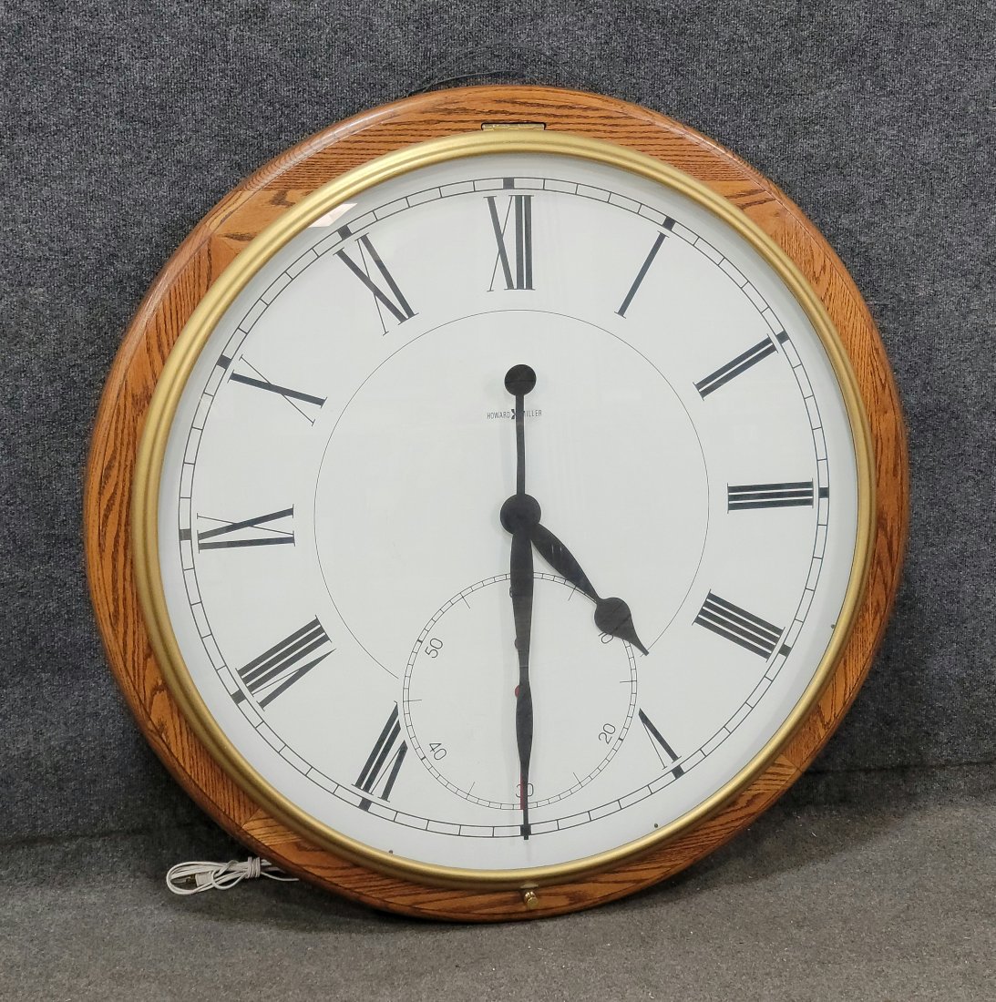 Very Large Howard Miller Clock: 42"H, 6"Diameter
