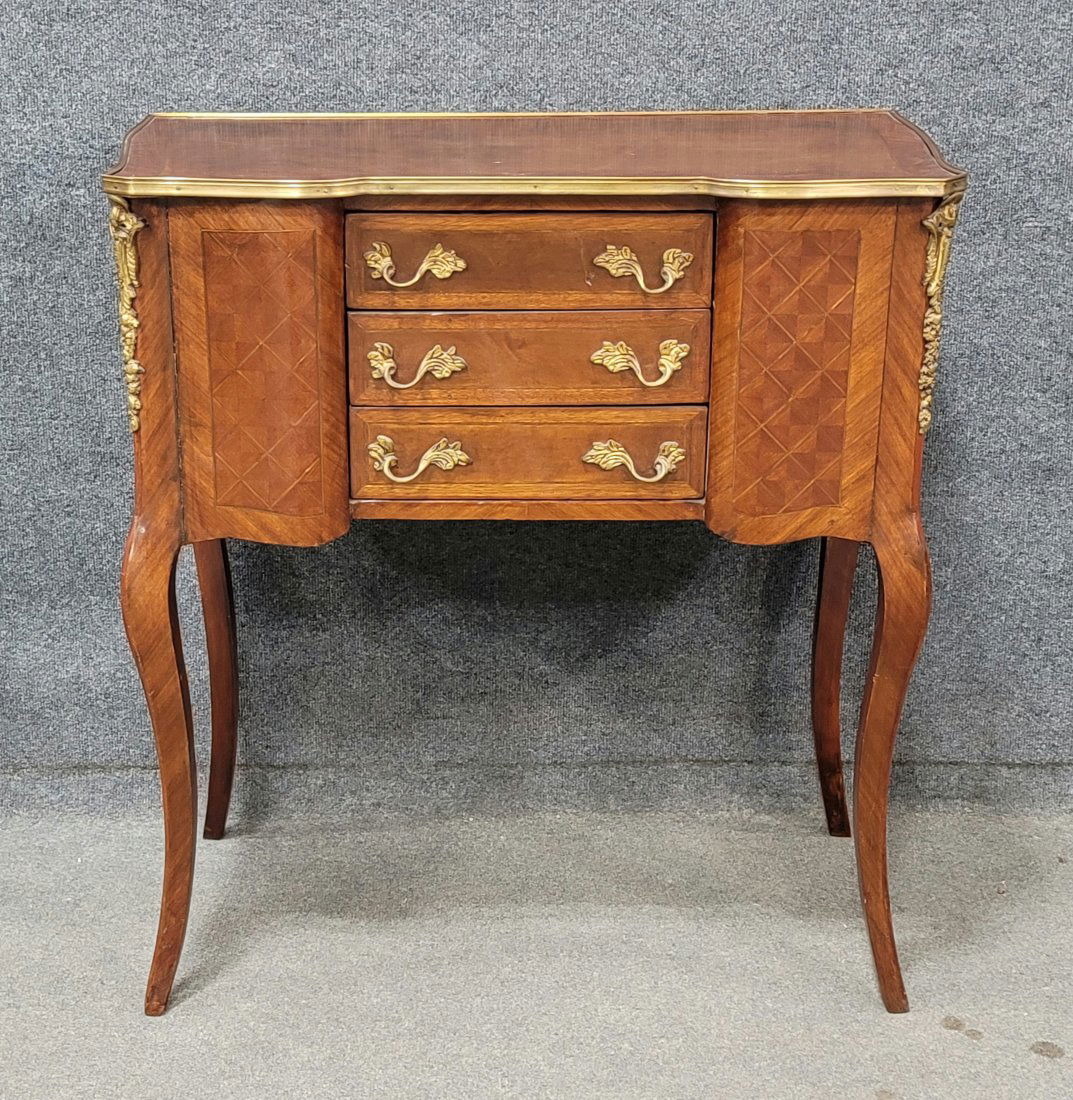 French Commode: 35.50"H, 33"W, 17.25"D
