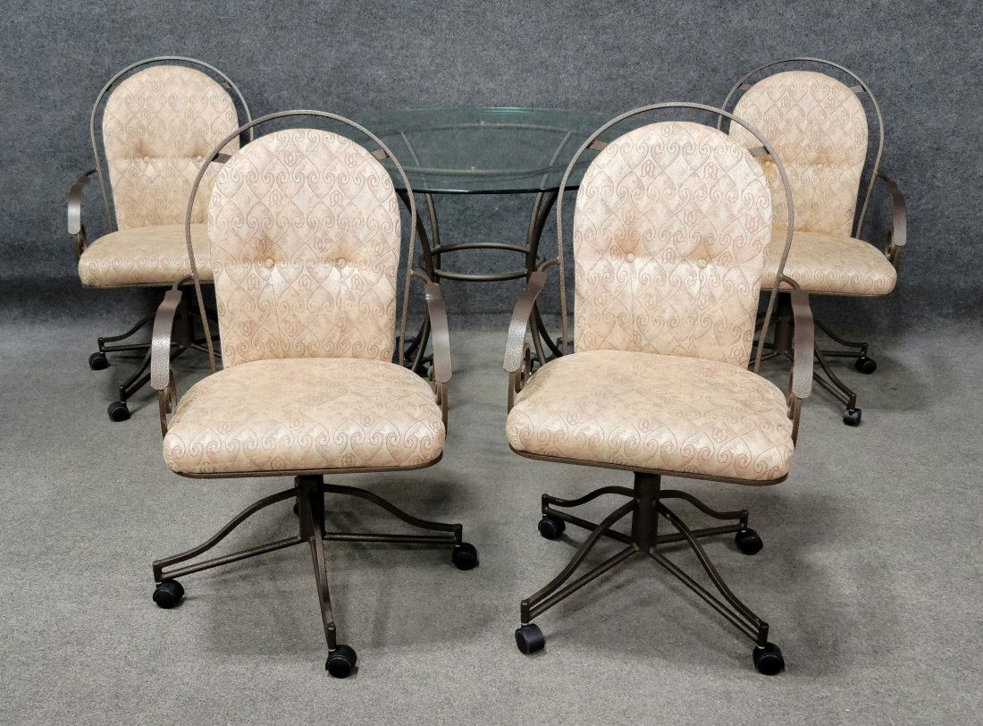 5 Piece Glass Top Kitchen Set (1 of 5)