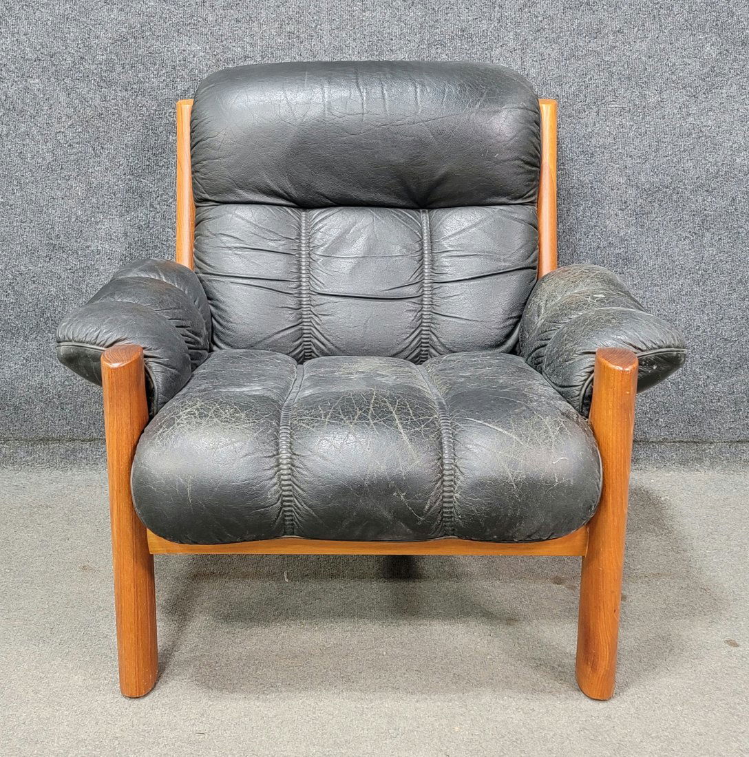 Made In Norway Leather Modern Design Chair (1 of 5)