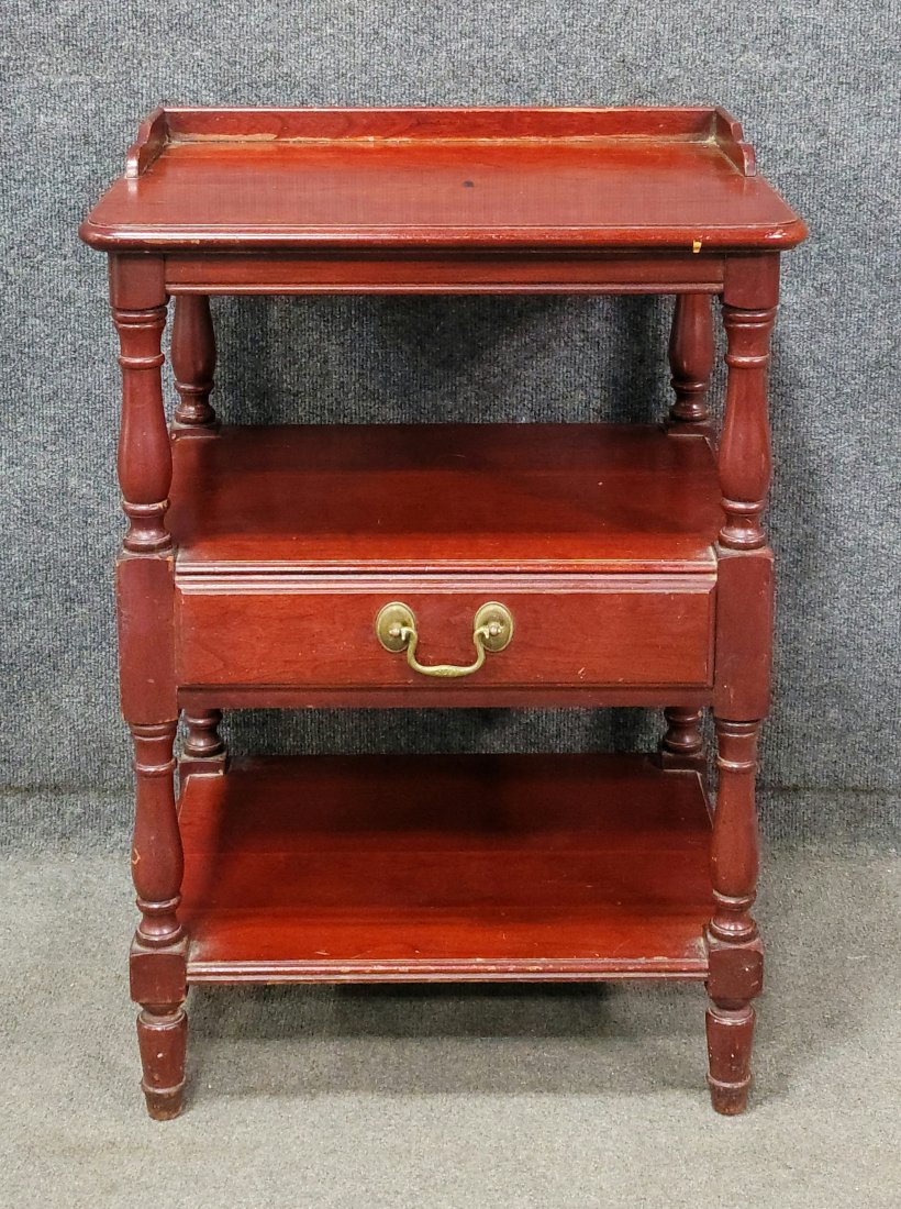 Mahogany Nightstand: 28.50"H, 20"W, 16"D