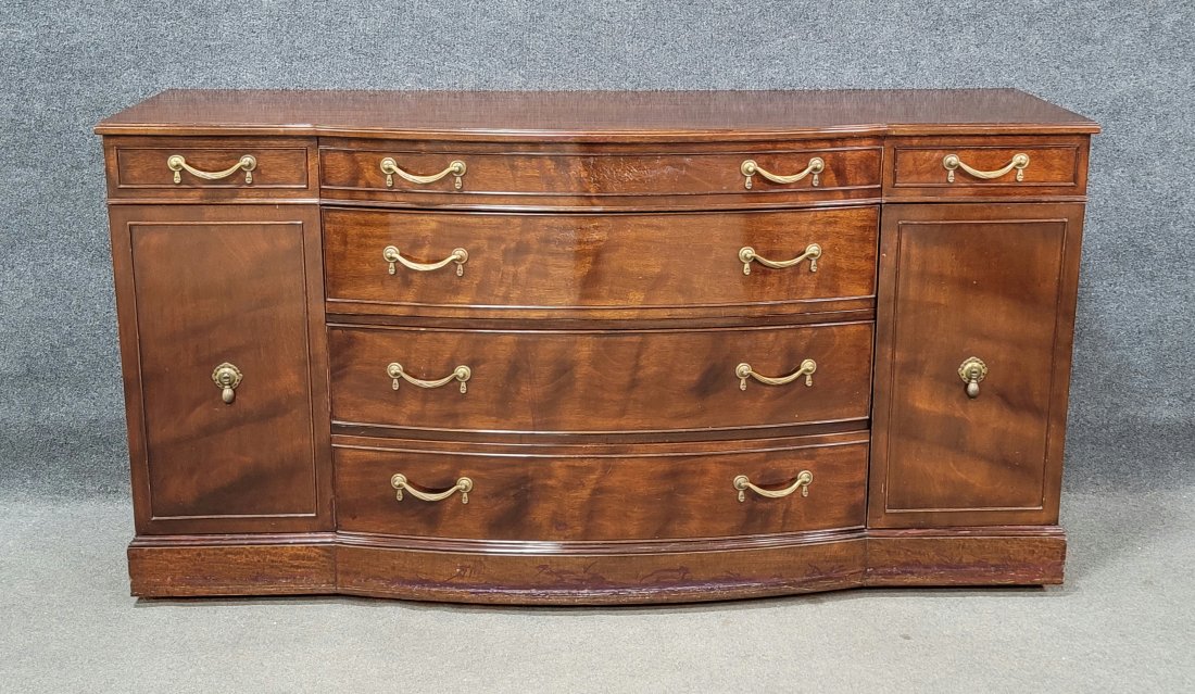 Clean Mahogany Custom Buffet: 36.75"H, 72"W, 23.50"D