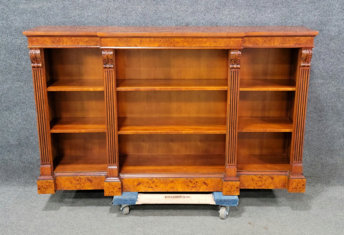 Custom Niagara Yew Wood Credenza: 40"H, 66.75"W, 14.50"D