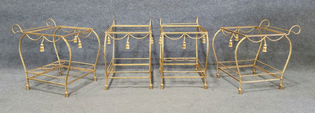 4 Italian Bar Carts: 23.50"H, 17.25"W, 25.50"D