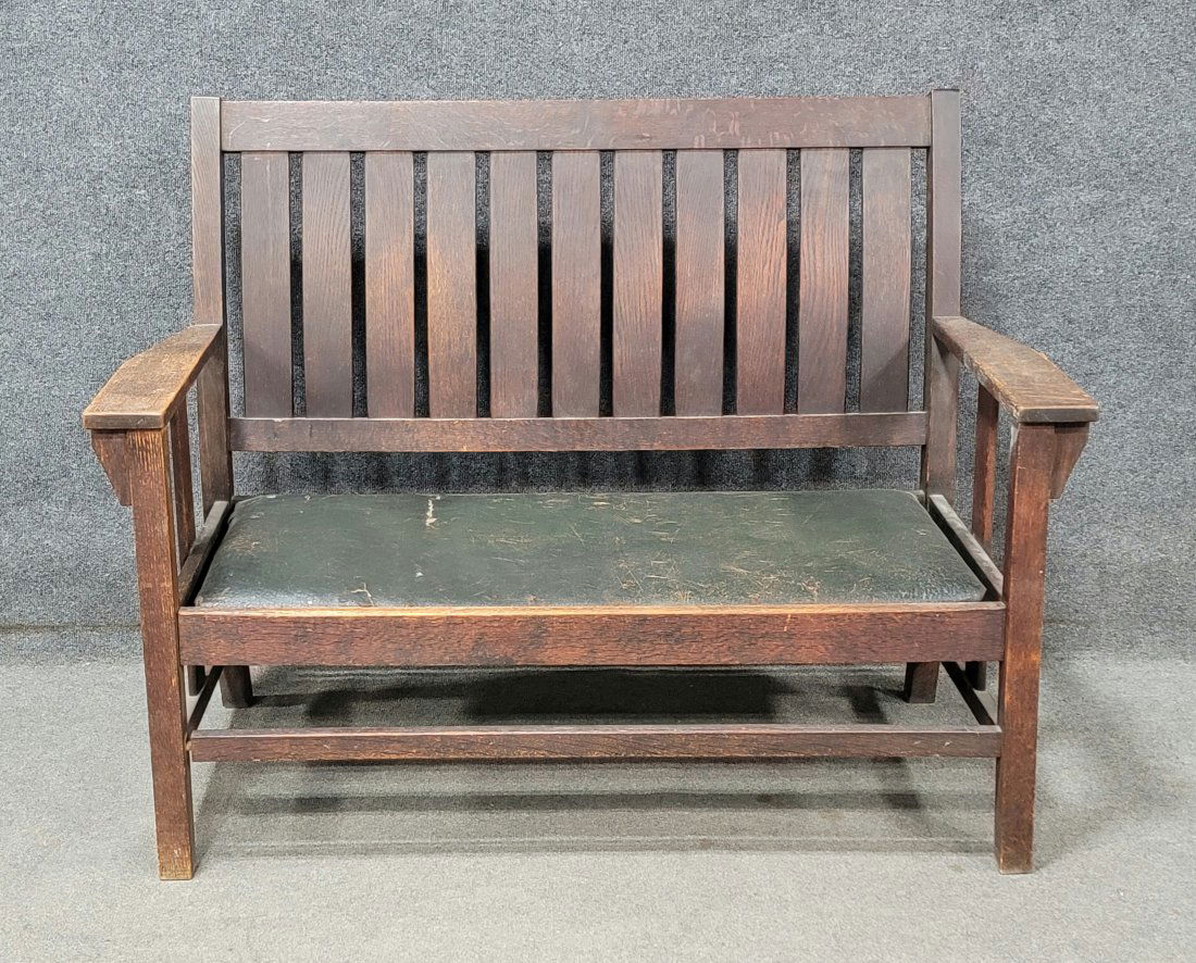 Mission Oak Settee (1 of 5)